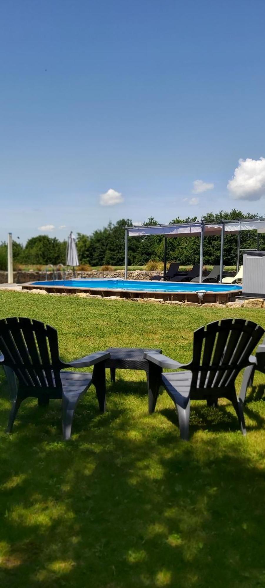 Beautiful 2 Bed Cottage With Swimming Pool Pagéas 客房 照片